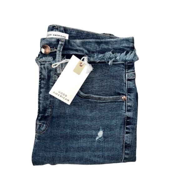 NWT Good American Jeans Size 4 / 27 Good Legs Under Fray Waistband - Picture 4 of 14